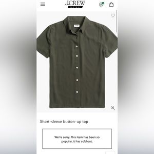 J.crew small  green blouse for woman